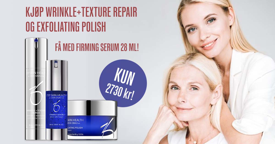 Kjøp ZO Wrinkle+Texture Repair og Exfoliating Polish - Få Firming Serum 28 ml!