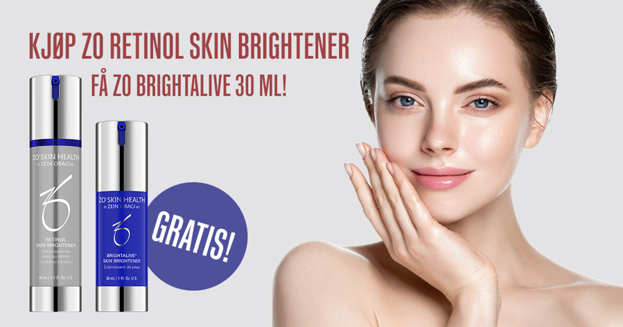 Kjøp NY Retinol Skin Brightener - Få Brightalive travel size!