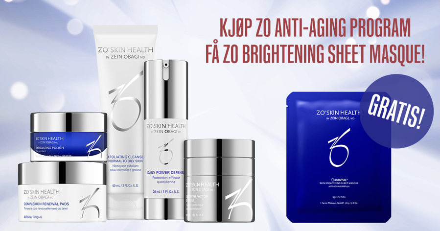 Kjøp Anti-Aging Program - Få ZO Brightening Sheet Masque!