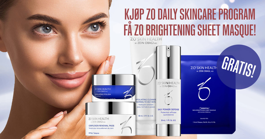 Kjøp ZO Daily Skincare Program - Få ZO Brightening Sheet Masque!