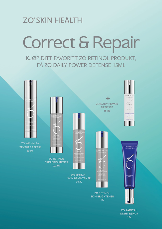 Kjøp Retinol Skin Brightener, Wrinkle + Texture Repair eller Radical Night Repair - Få Daily Power Defense 15 ml gratis!