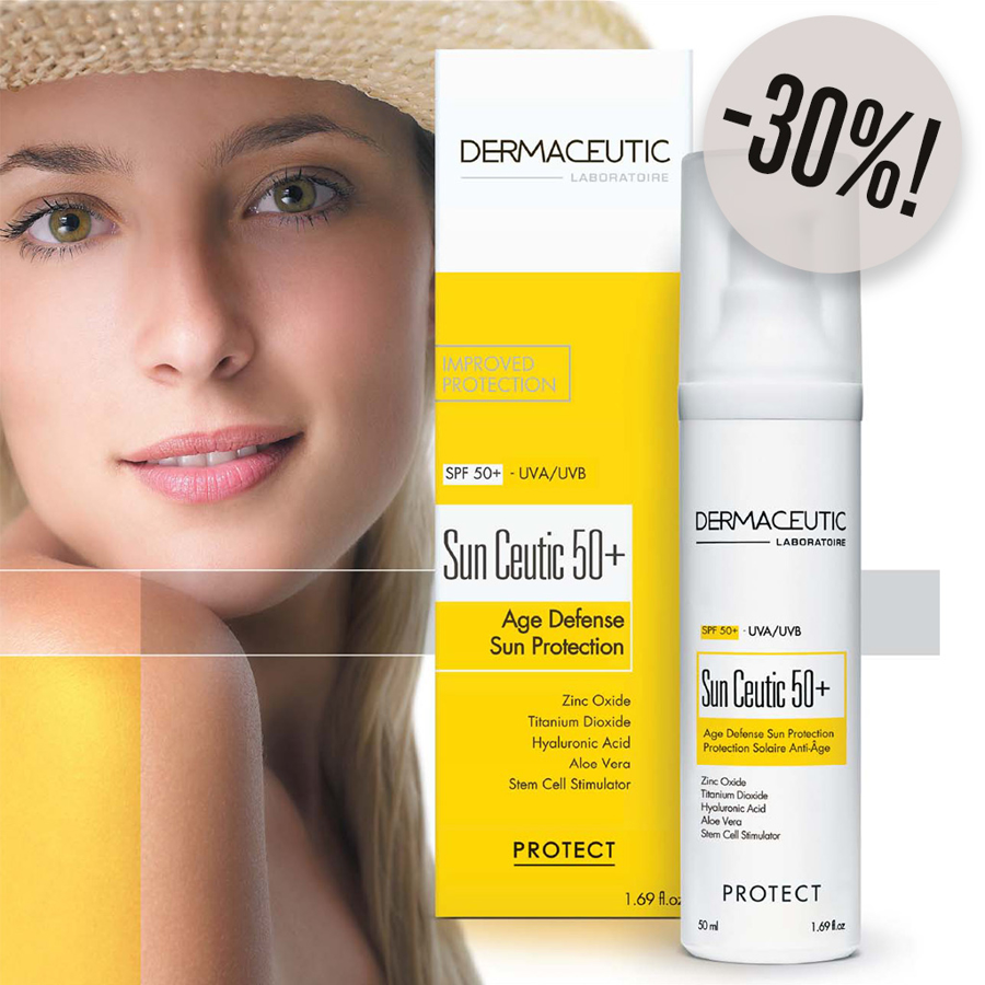 Kjøp Dermaceutic Sun Ceutic SPF 50+ og  få 30 % rabatt!